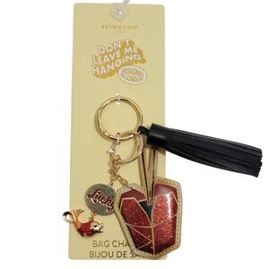 Skinny Dip London Lucky Koi Fish Chinese Takeout Bag Charm Keychain Tassel NWT